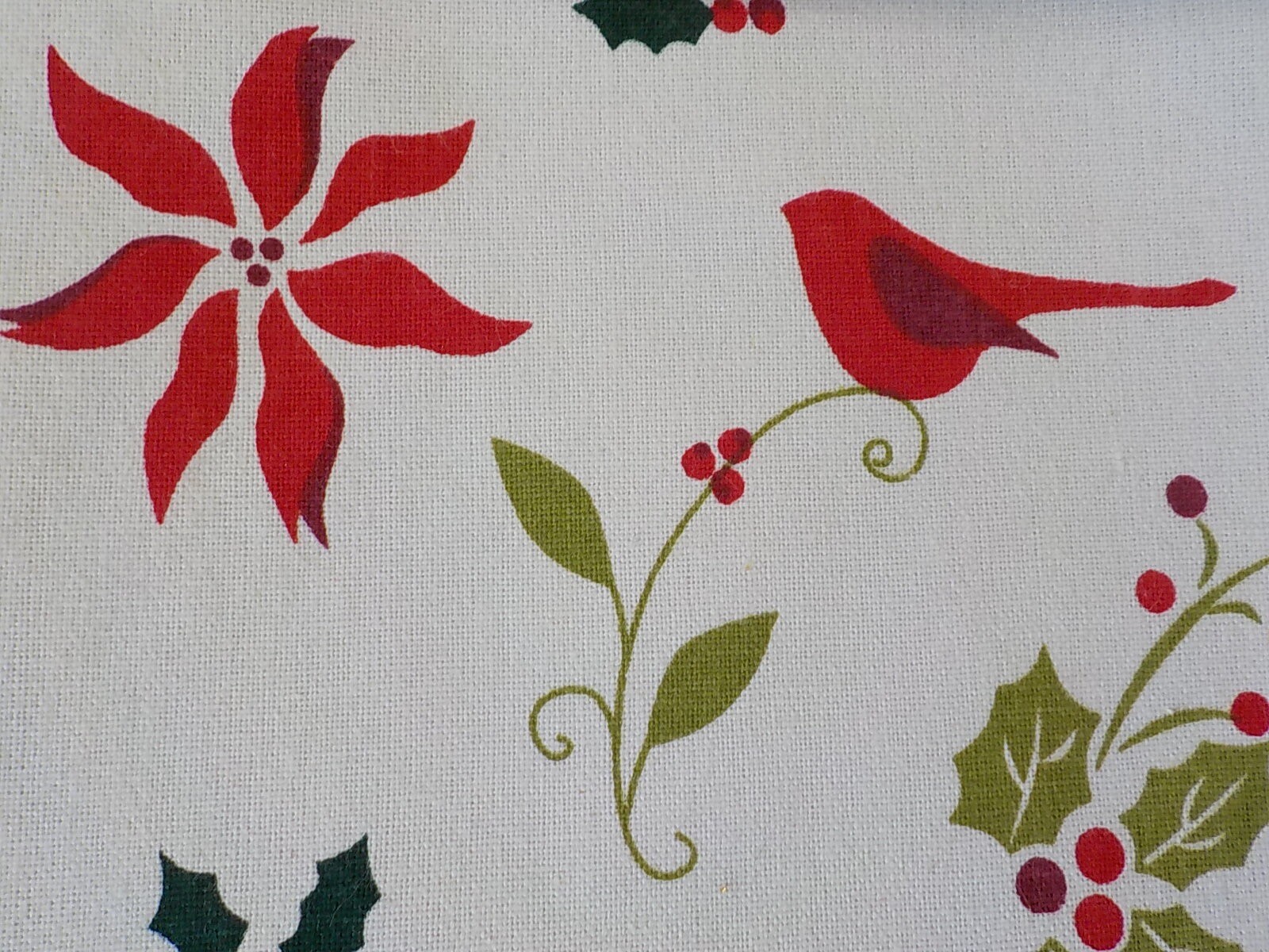NEW! 4 HomeGoods Christmas Placemats NWT Poinsettia Birds Holly eBay
