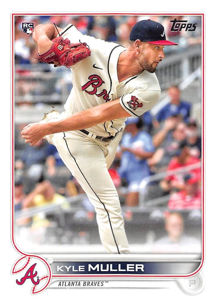 2022 Topps #30 Kyle Muller RC Rookie Card Atlanta Braves 💎⚾💎