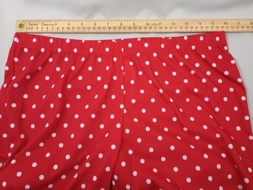Justice Red White Polka Dot Size 20 Pajama Bottoms Flame Resistant 32Wx30L - Picture 14 of 17