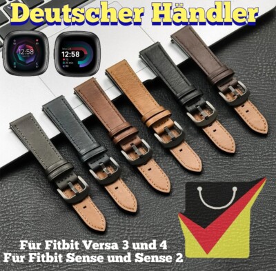 Vintage Leder Armband Für Fitbit Versa 3/4 /Sense/2 Uhr Sport strap smart band