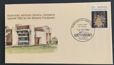 Australian FDC 1982 Australian National Gallery-Canberra opened by HRH The Queen