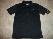 UNDER ARMOUR New NWT Boys Youth Kids Polo Shirt Black 6 7