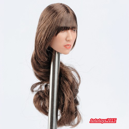 1:6 Open Mouth Tooth Long Curly Hair Girl Head Sculpt Fit 12" Female PH TBL Body - Picture 7 of 7