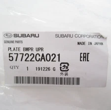 Genuine OEM Subaru 57722CA021 Upper Front Bumper Cover Reinforcement 2013-20 BRZ