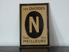 Plaque métal "LES OVOIDES" Charbon / Fabricant De Andreis.