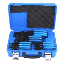 12 PC Versatile Retaining Snap Ring Pliers set Heavy Duty Fixed Tip Combination