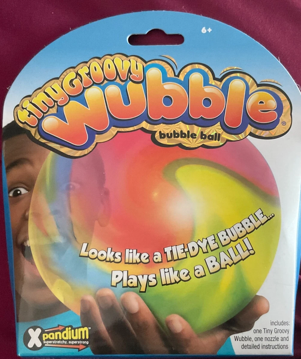 Tiny Groovy Wubble Bubble Ball Tie Dye Bubble Inflates In