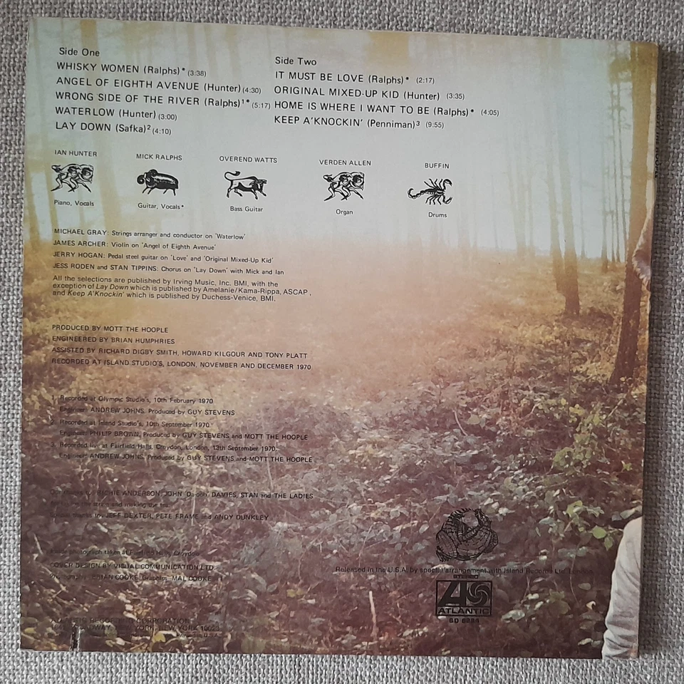 Mott The Hoople 'WILDLIFE' LP - (1971)  NM / NM- - Image 2 of 4