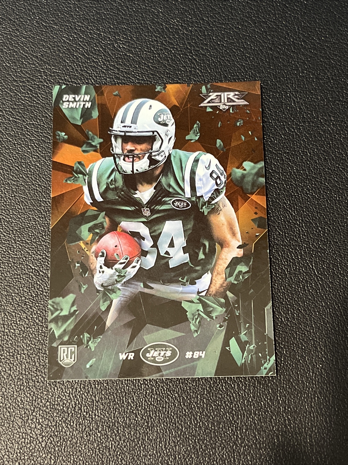 2015 Topps Fire Rookies Orange Foil RC /499 #30 Devin Smith NY Jets