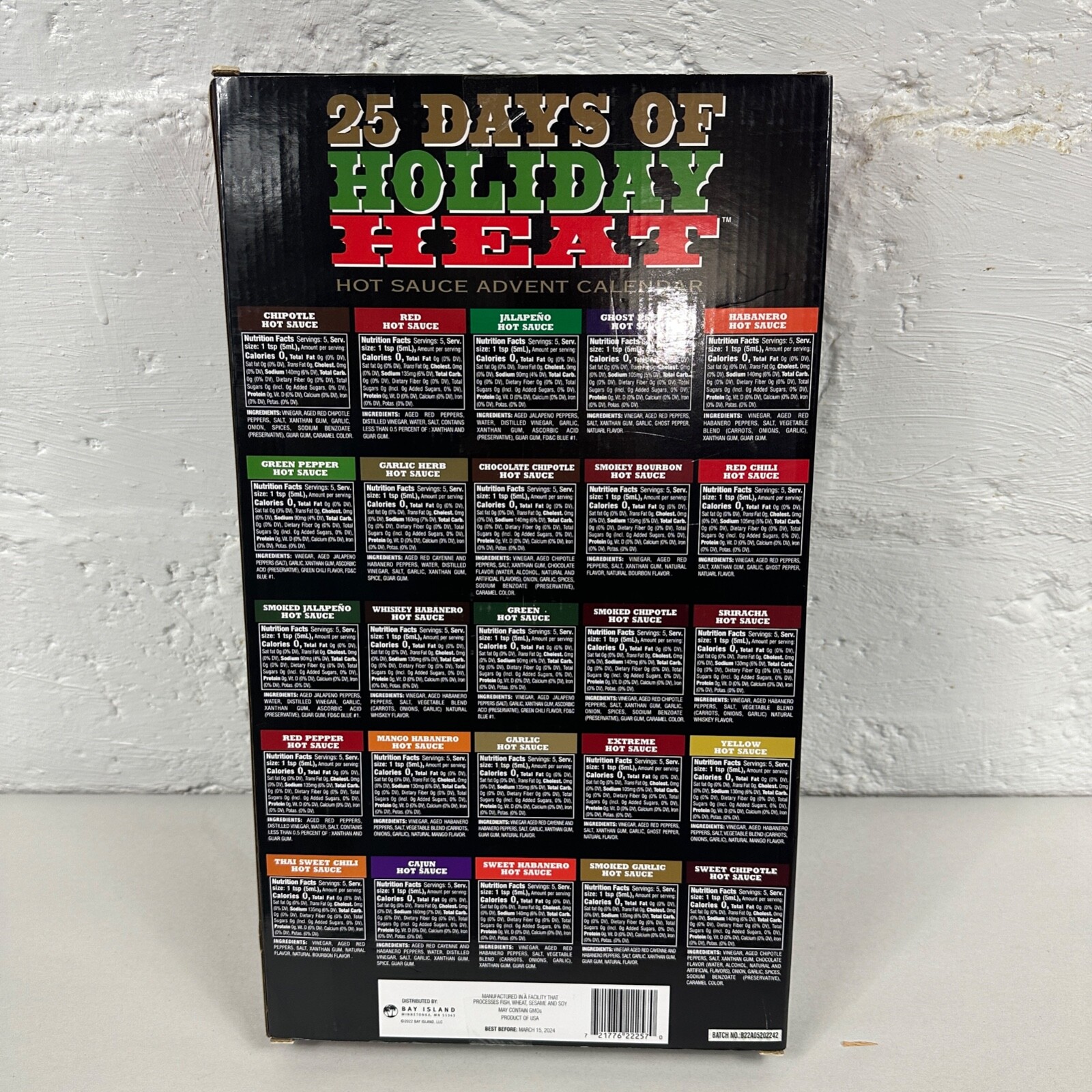 ALDI 25 Days of Holiday Heat 2022 Hot Sauce Advent Calendar Limited Edition  for sale online | eBay
