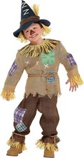 Scarecrow Boy Scary Monster Cute Brown Fancy Dress Up Halloween Child Costume