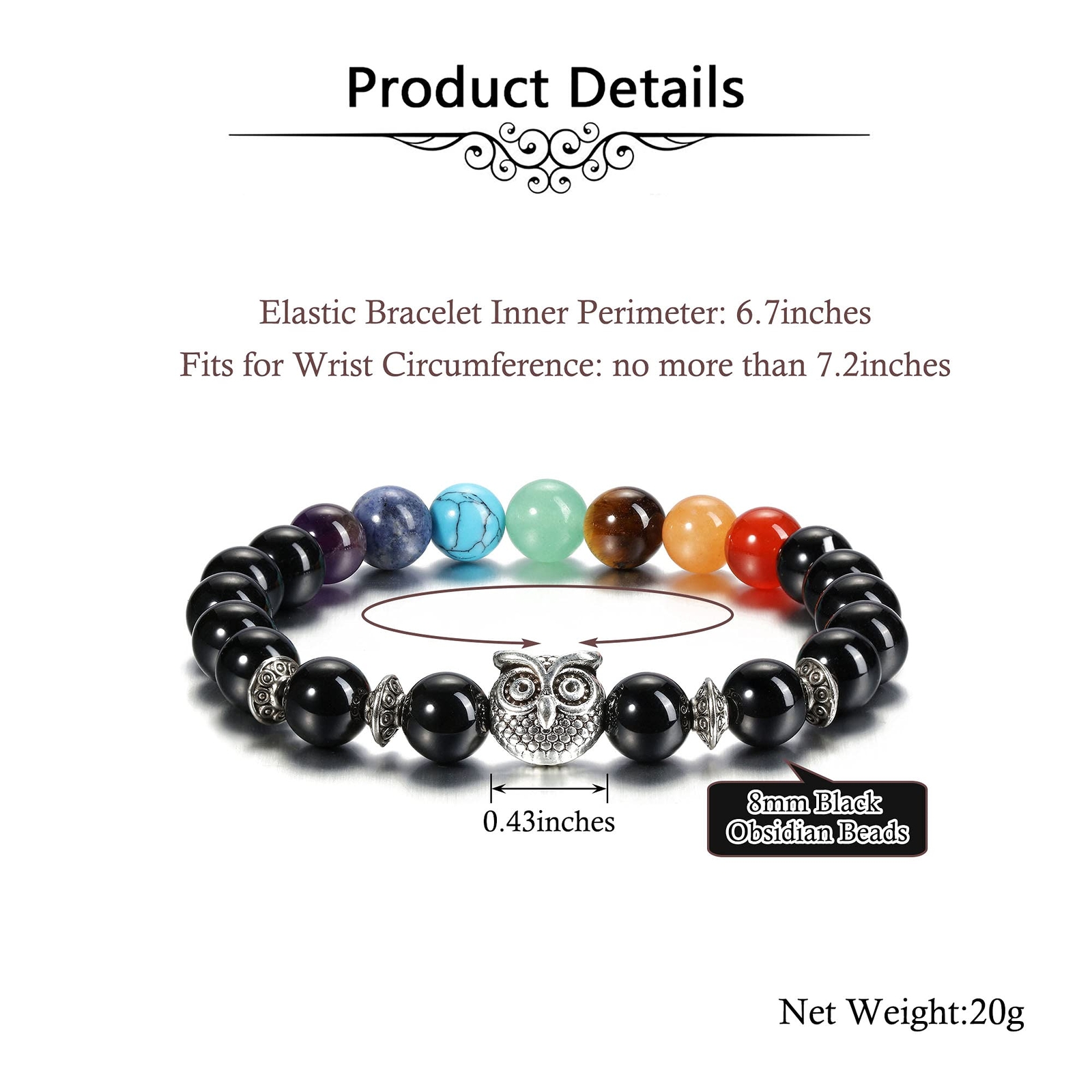 Cleansing Mantra Bracelet Clear Crystal Quartz Healing 7th Chakra Stones -  GEM+SILVER