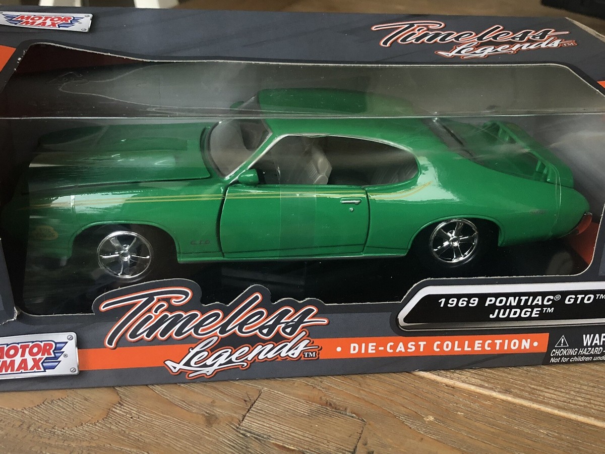 1/18 モーターマックス 1969 ポンティアック GTO 緑 Motor Max Timeless Legends 1969 Pontiac GTO Judge Metallic Green 1