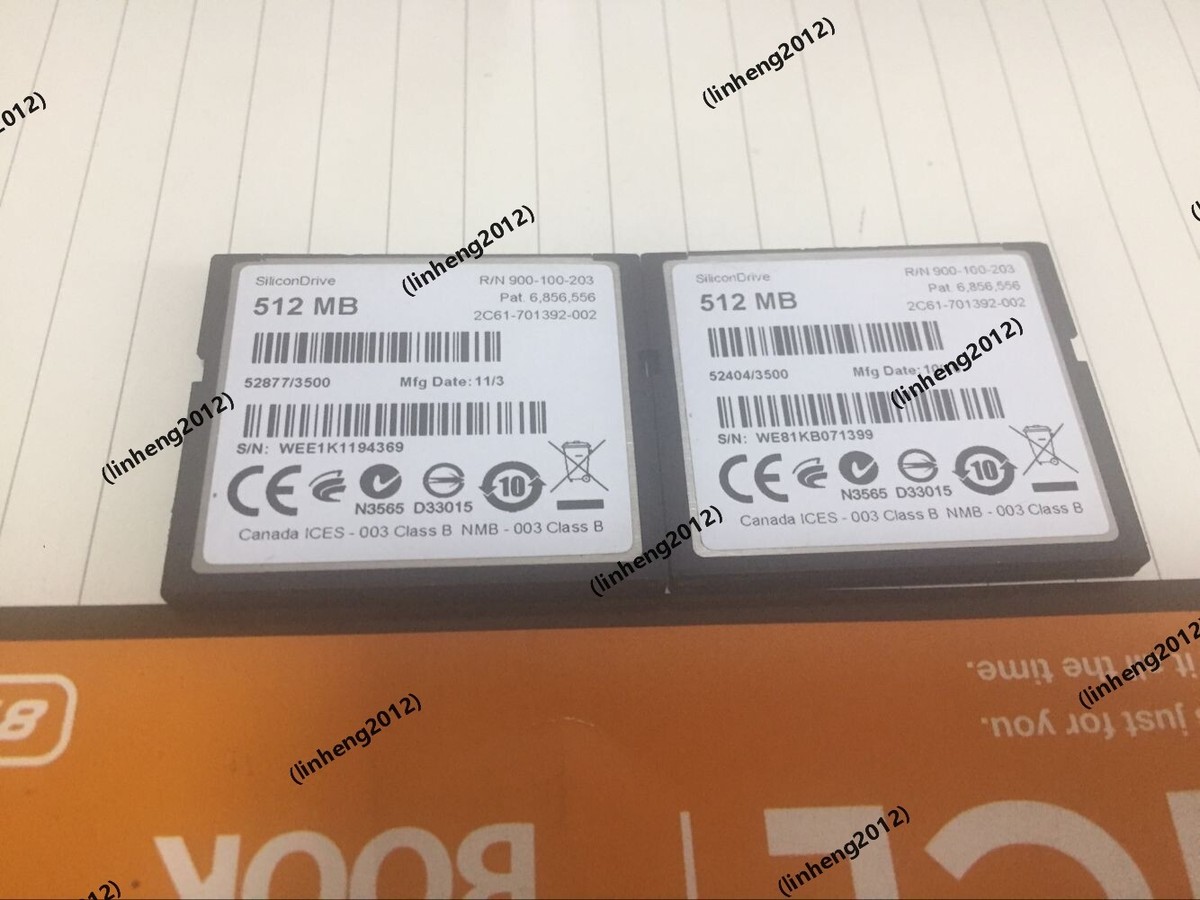 Storage Vintage SSD PATA 512MB 2 Schede Memoria WD SiliconDrive 512 MB ...