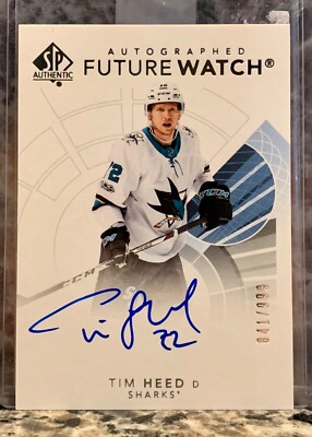 17-18 Sp Authentic Tim Heed Future Watch Auto 841/999