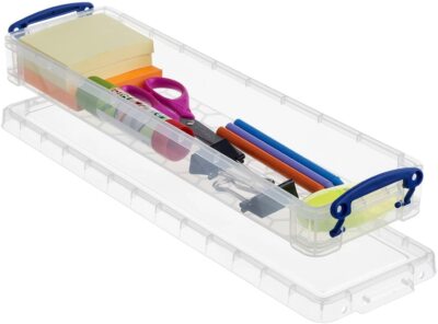 Container For Ruler Really Useful 0.8 Litre Slim Ruler Box With Lid | eBay