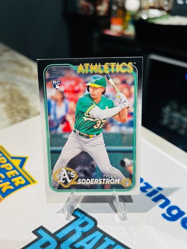 2024 BOWMAN CHROME Tyler Soderstrom MOJO RÉFRACTOR ROOKIE #15 Athletics