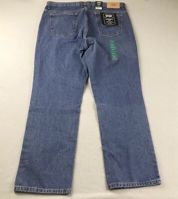 Berkley Jensen Jeans Mens 38X32 Blue Denim Cotton Straight Fit Leg NWT