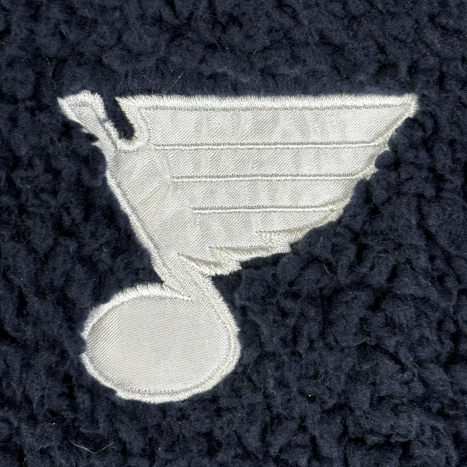 St Louis BLUES Fleece Women Large 1/4 Zip Long Sleeve High Pile NHL Pullover ‘47 - Image 2 of 4