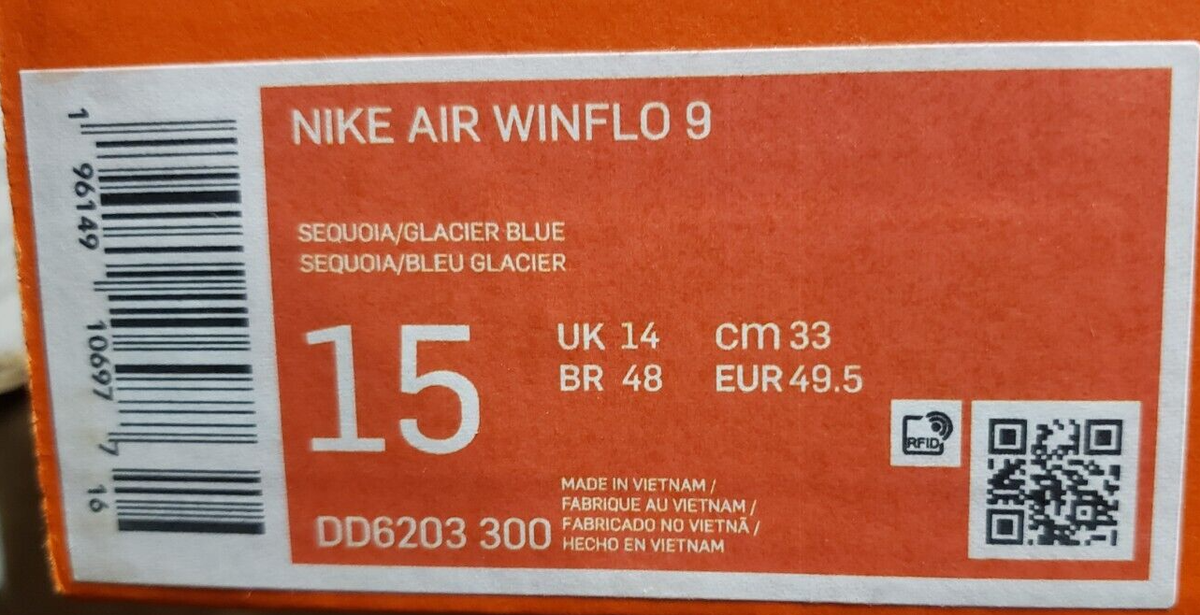 Men Nike Air Winflo 9 Running Shoes Sequoia/Glacier Blue DD6203-300 Size 13 Amazon.com: Nike AIR Winflo 9 - Tenis de correr para hombre  main image 2