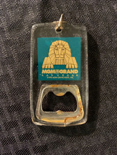 Vintage Rare 1993 MGM Grand Casino Las Vegas Plastic Keychain ring Bottle Opener