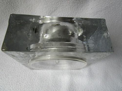 Glas Quader Tischuhr Weltzeituhr Design Schreibtisch Uhr West Germany 14x12x5x6 - Bild 5 von 7