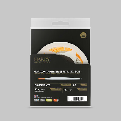 Hardy Horizon Taper Series Twin Float Orange/Heron Flyline