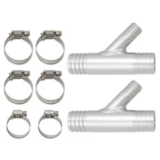 A Pair 1 INCH to 5/8 CAB Heater Y Fittings UTV SXS RZR CAN AM Polaris