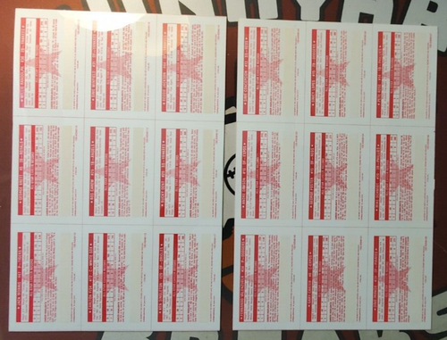 1981 Perma-Graphics All-Star plastic Cards Uncut Sheets Complete set - Picture 2 of 2
