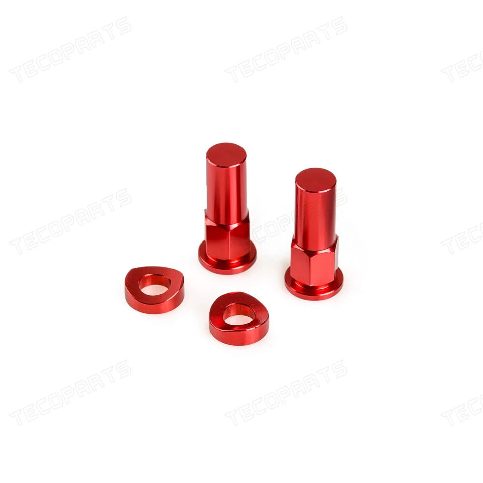 Red CNC Rim Lock Nuts Spacer Kit For Yamaha YZ125 YZ250 YZ250F YZ450F WR250/450 Foto 2 de 4