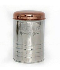 Image of Copper & Steel Biscuit Tin