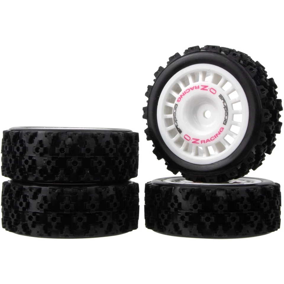 RC Car Wheels Rims & Rubber Tires 12mm Hex Hub For Tamiya TT-01 TT-02 XV-01 HSP - Image 3 of 4