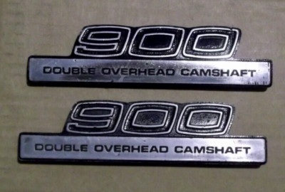 Kawasaki 900 Double Overhead Nockenwelle - Classic Metal Side Panel Badges - Pair