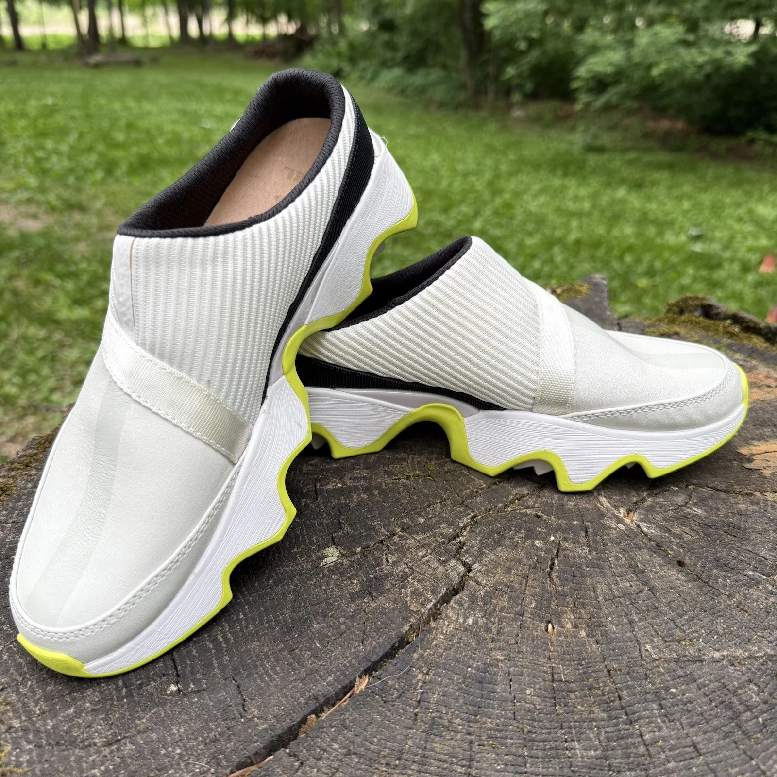 SOREL Womens 8 Kinetic Impact Slip On Sneakers White Lime NL4955 126
Opens in a new window or tab