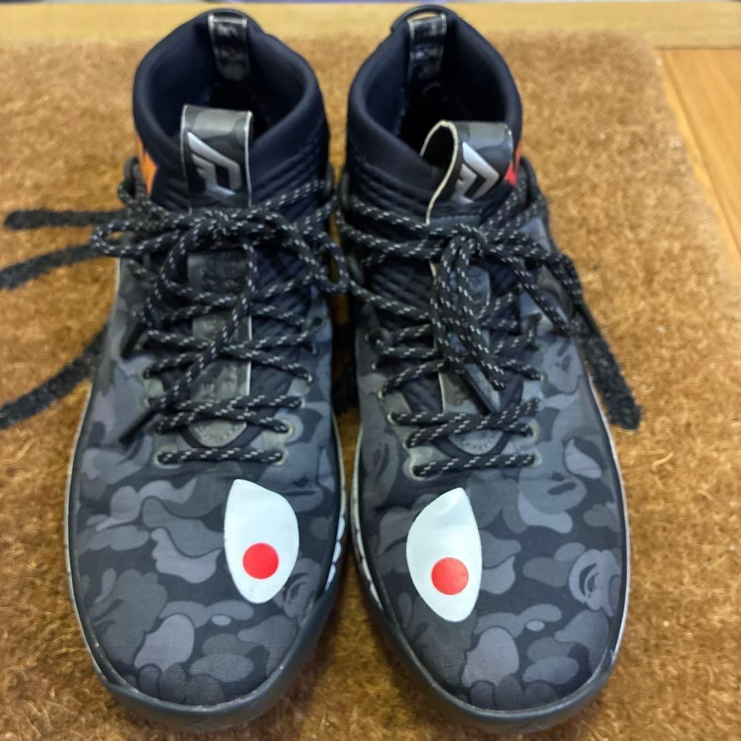 A BATHING APE x Adidas Dame 4 Pack Black Sneakers thumbnail 5