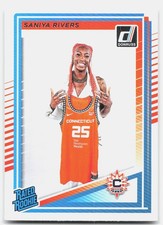 2025 Donruss WNBA #92 Saniya Rivers Rookie