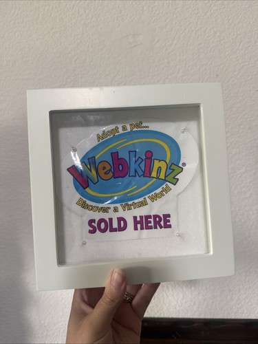 Webkinz Sold Here Window Decal Framed