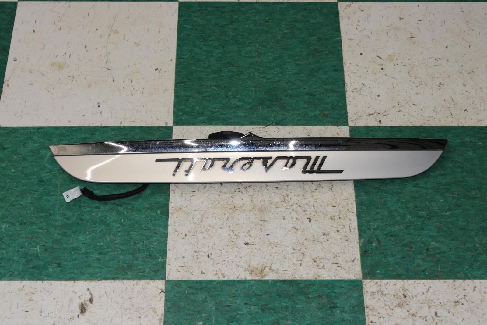 14-17 Ghibli Chrome Rear Trunk Hatch Finish Panel Molding Factory OEM OE WTY WTY
