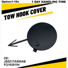Front Bumper Tow Cover Hook Cap Black JB5Z17A900AB For 2018 2019 Ford Explorer