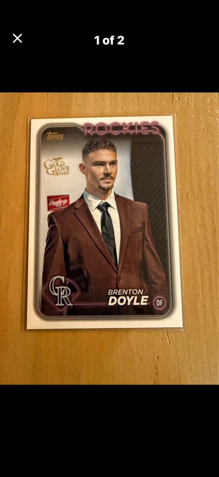 2024 Topps Series 2 - Brenton Doyle #574 Golden Mirror Image Variation