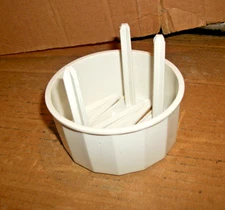 Pampered Chef Replacement Part - White Plastic Blade Guard For Food Chopper