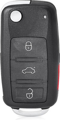 Keyecu Replacement Smart Remote Car Key Fob for Volkswagen Touareg Black
