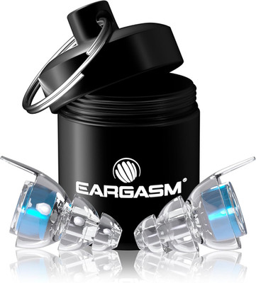 High Fidelity Blue Earplugs for Concerts, Festivals, Musicians, DJs, Night-Life,
