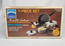Mirro Masterbilt aluminium cookware 7 pc set new sealed  vtg dutch oven skillet 