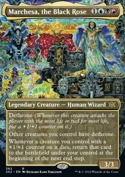 Magic/MTG Marchesa, the Black Rose (V.1) X2X2-382 Rare Englisch Excellent Foil