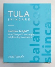 NEW in BOX. TULA Skincare. Bedtime Bright Vita-Charge Overnight Brightening Trea