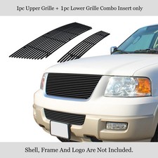 Fits 2003-2006 Ford Expedition Stainless Black Billet Grille Grill Insert Combo Fits 2003-2006 Ford Expedition Stainless Black Billet Grille Grill Insert Combo