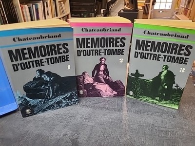 Memoiren d'Outre-Tomb Bände 1-2-3 Text aus der Originalausgabe