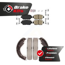 Front Rear Ceramic Disc Brake Pads Kit For 2004-2006 Toyota Camry Base LE