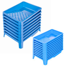 10x Profi Farbwanne blau Lackwannen Lackschal...